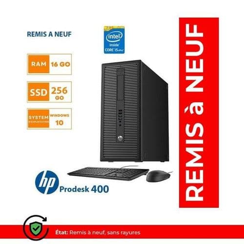 كمبيوتر HP ProDesk 400 — i5، 16 جيجا رام، 256 جيجا SSD، ويندوز 10